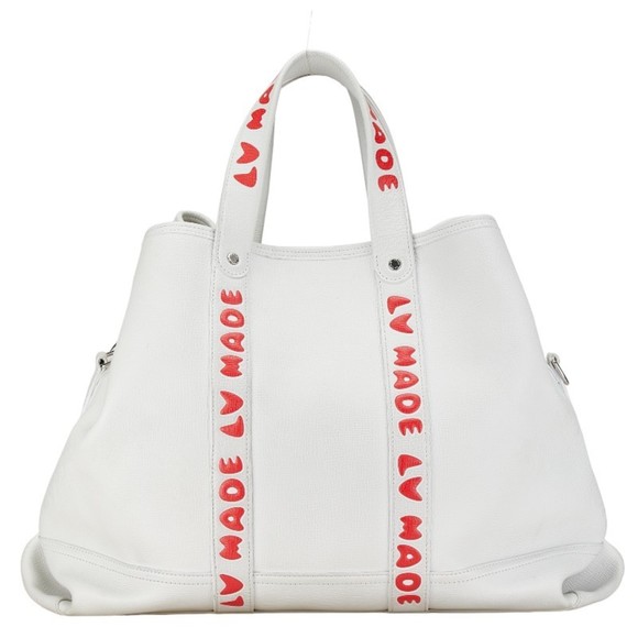 Louis Vuitton NIGO collaboration trolley tote bag shoulder M59366 white multi... - Picture 4 of 13